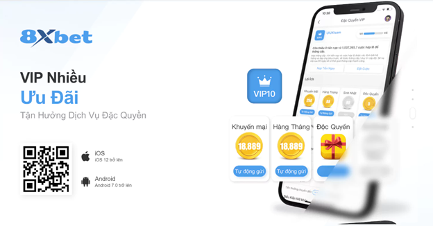 Giao diện App 8xbet với trải nghiệm cá cược trực tuyến thuận tiện trên điện thoại di động.